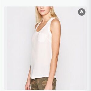 Joie White Sleeveless Tank Top